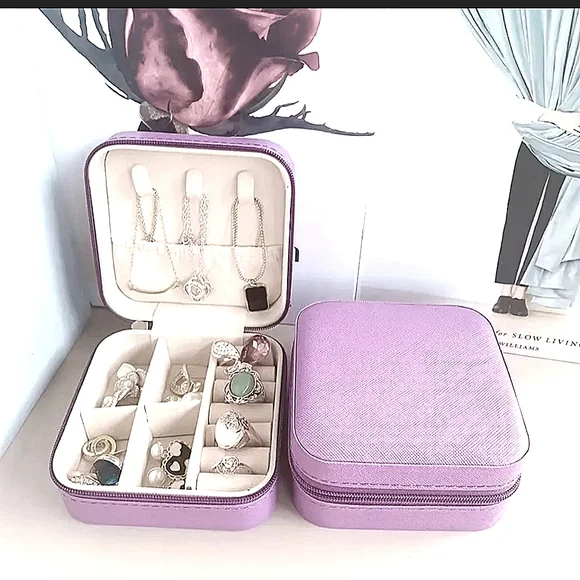 Portable Jewelry Box Purple - Picture 1 of 10